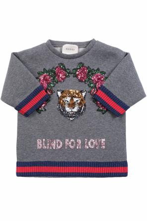 Appliqued sweatshirt, zdjęcie 1 Appliqued sweatshirt od Gucci Kids
